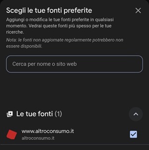 Google fonti scegli